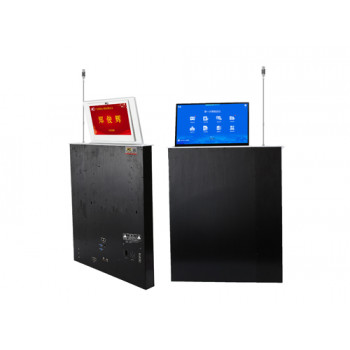 TS-FE173MT3 Моторизованный безбумажный подъемник для двухэкранных интерактивных мониторов с микрофоном